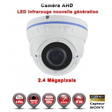 Dôme AHD / CVI / TVI FULL HD 1080P 2.4MP Capteur 1/2.7" SONY IMX323 IR 35m étanche réf: EC-AHDD30FHDB caméra vidéo surveillance