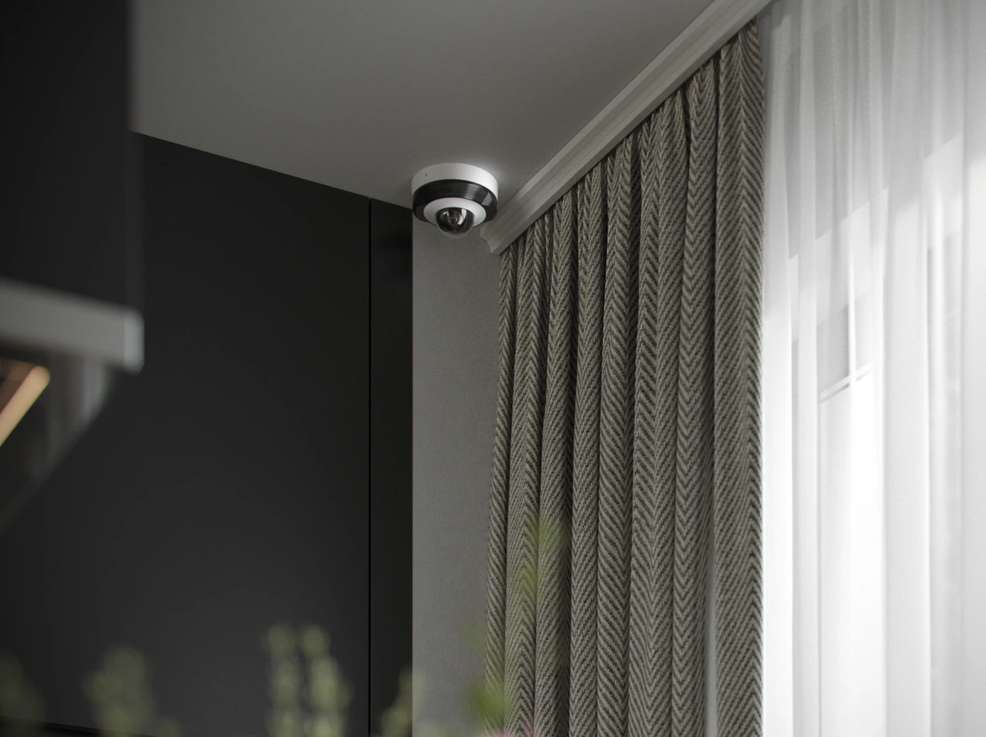 DomeCam Mini (8 MP/2,8 mm) — exemple de mise en place