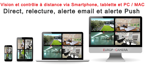 Vision à distance IPHONE ANDROID PC MAC