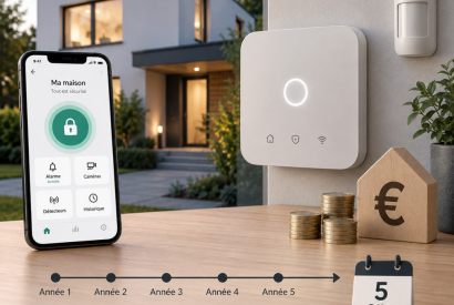 Alarme maison connect&eacute;e sans abonnement : le vrai co&ucirc;t sur 5 ans